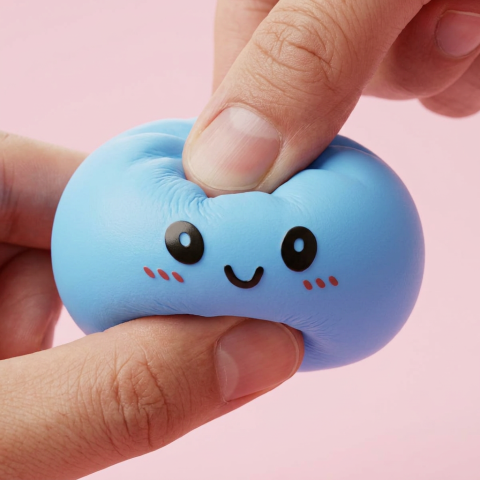 Dumpling Squishy Meren Sininen — slow-rise-efekti, vaahto palautuu muotoonsa