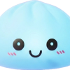 Dumpling Squishy -yövalo, Aurora-sininen — squishy antistressilelu, slow-rise, kawaii