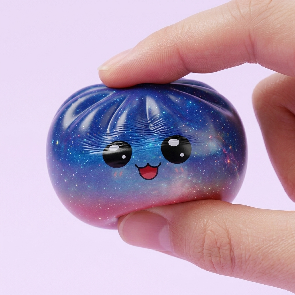 Mystery Dumpling Squishy Yllätys Bambukorissa puristettuna kädessä