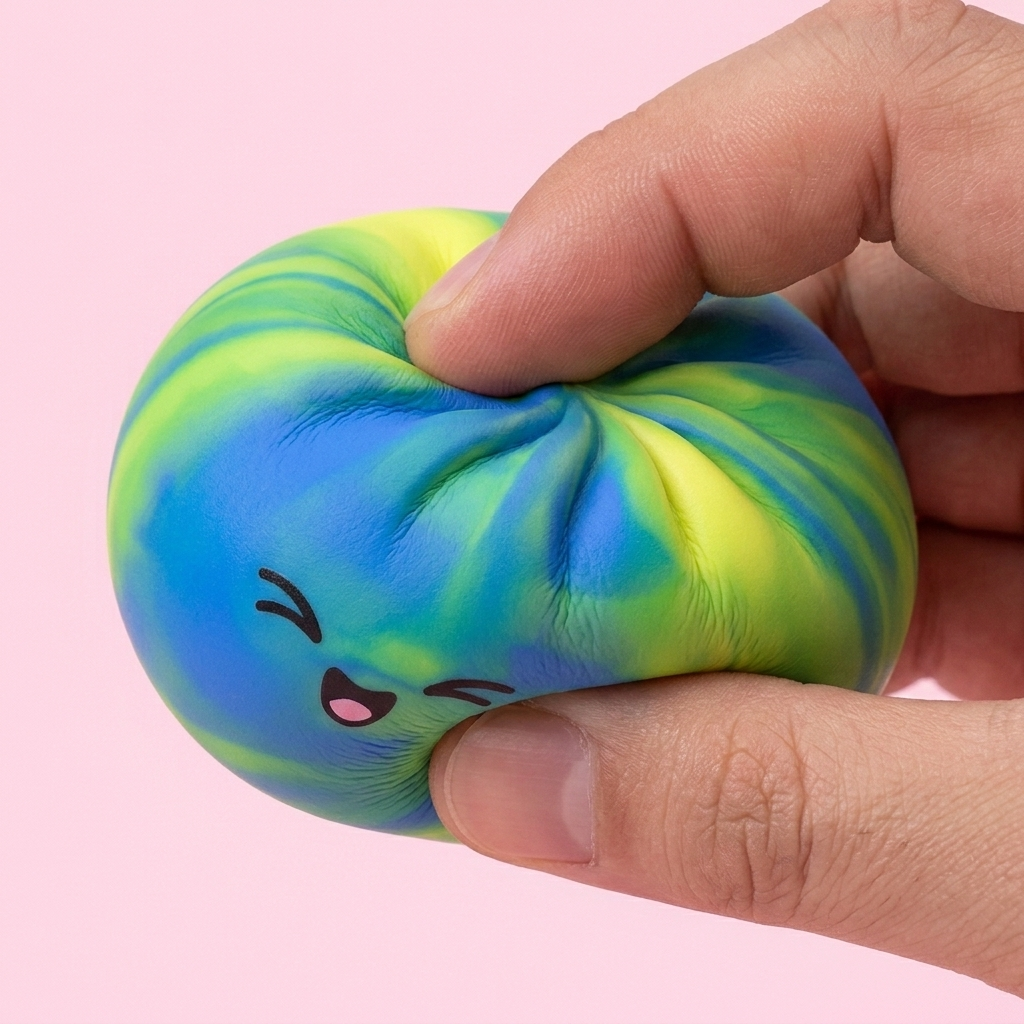 Rainbow Dumpling Squishy Värikäs Yllätys — slow-rise-efekti, vaahto palautuu muotoonsa