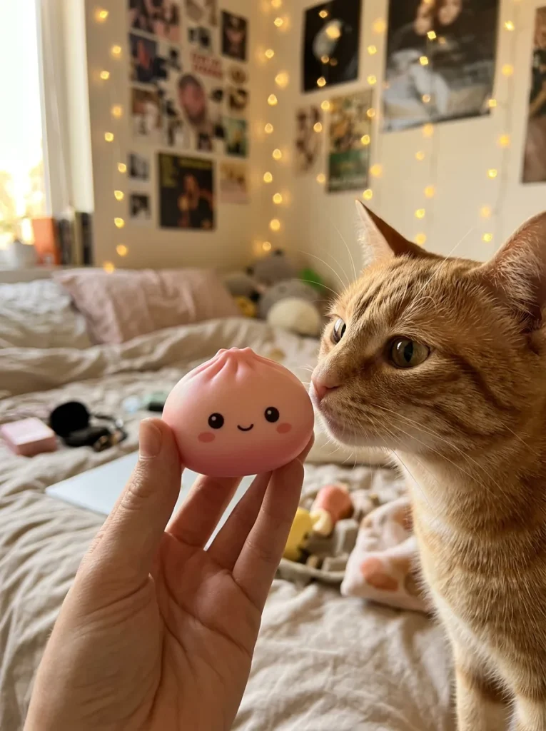 Dumpling Squishy Bun Mystery -yllätyspakkaus pehmolelun seurassa