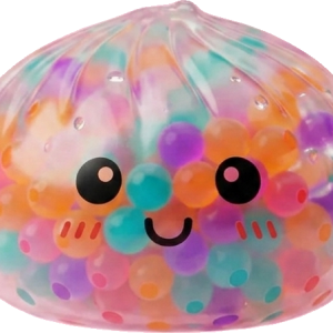 Squishy Dumpling Monivärinen Yllätysväri puristettuna kädessä