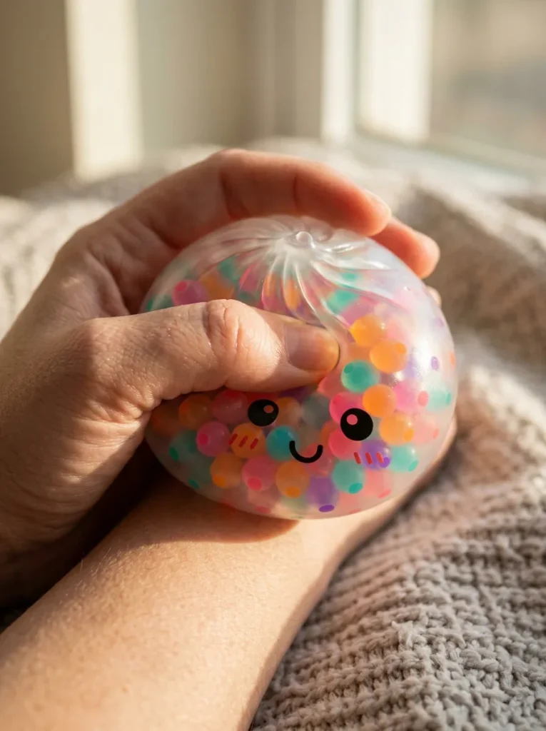 Squishy Dumpling Monivärinen Yllätysväri puristuksessa