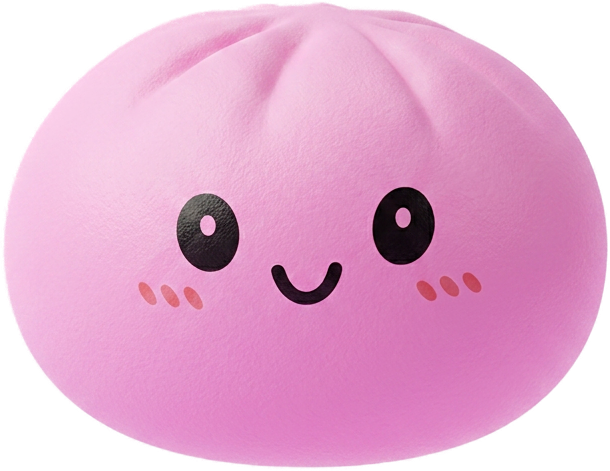 Dumpling Squishy Mystery Box Yllätyspakkaus puristettuna kädessä