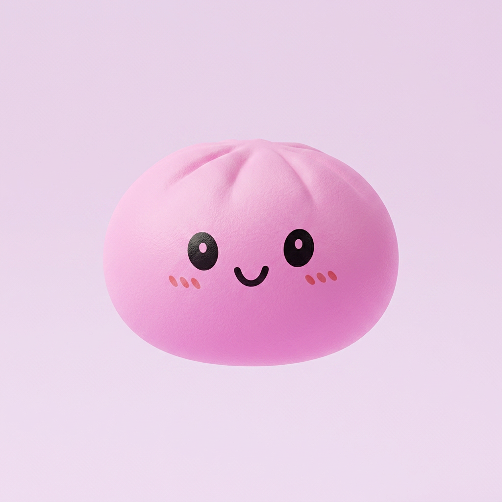 Dumpling Squishy Mystery Box Yllätyspakkaus puristettuna kädessä