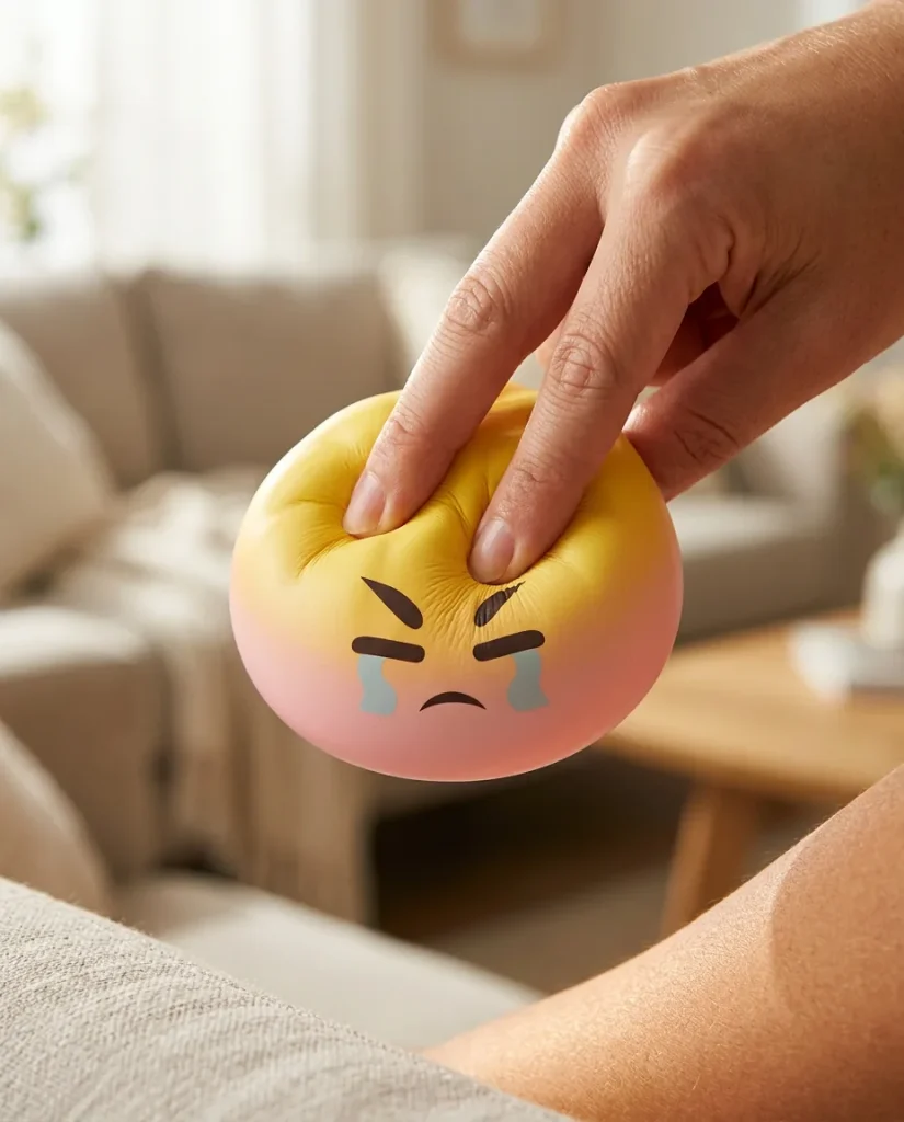 Dumpling Squishy Mystery Bun Yllätyspakkaus puristuksessa