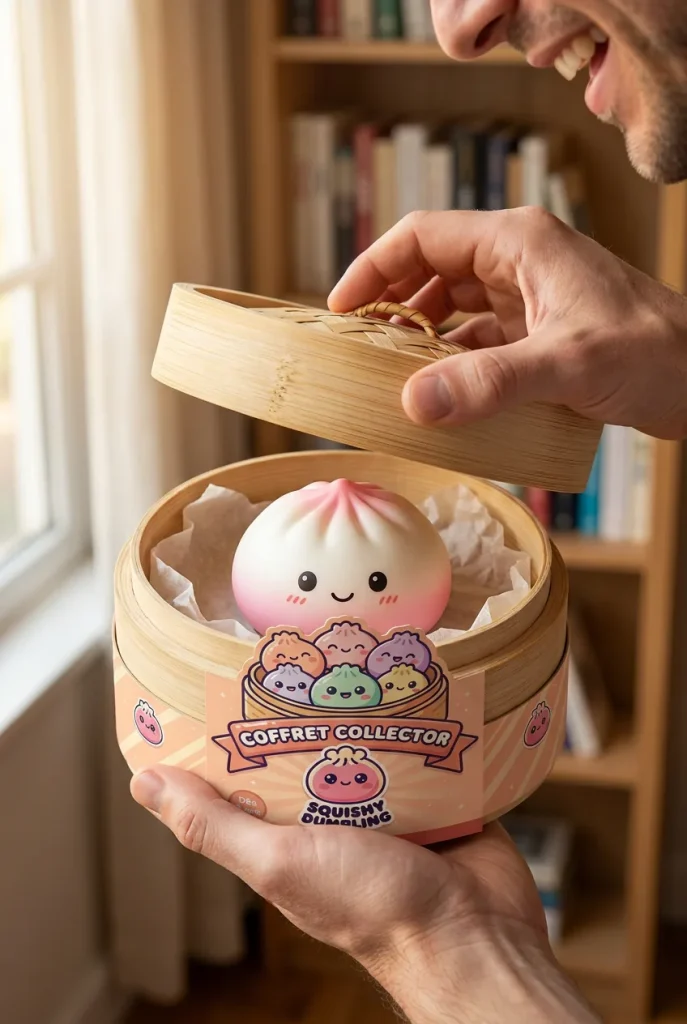 Dumpling Squishy Collection 6 kpl bambukoreissa — unboxing, asiakaskuva