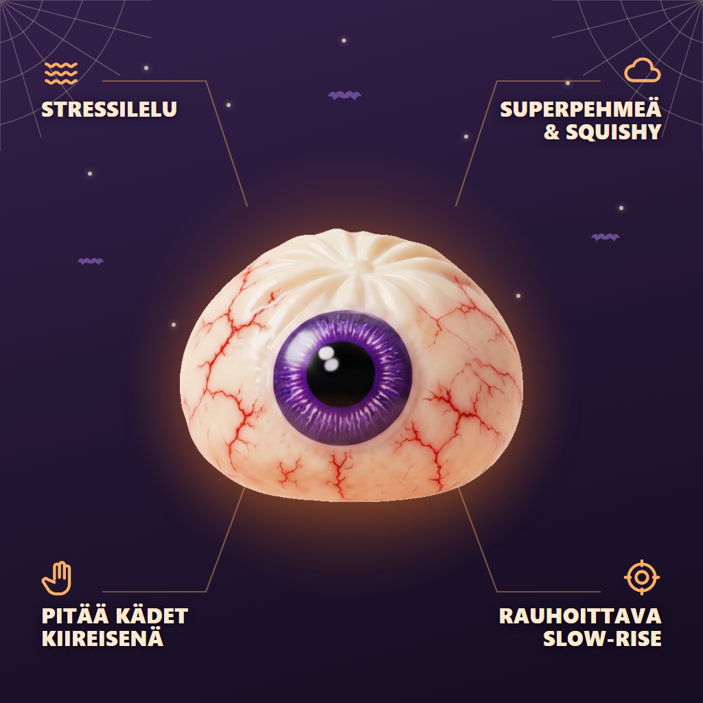 Eye Dumpling Squishy Halloween Kammottava infografiikka: tärkeimmät edut