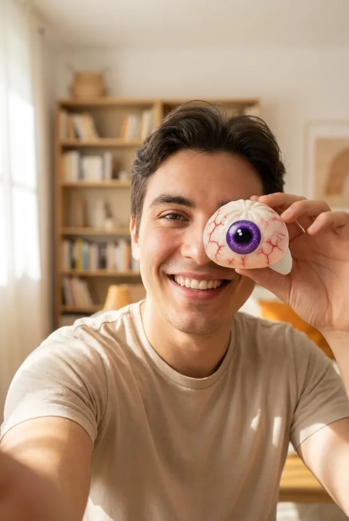 Eye Dumpling Squishy Halloween Kammottava arjen keskellä