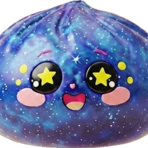 Galaxy Dumpling Squishy Tähtitaivas — squishy antistressilelu, slow-rise, kawaii