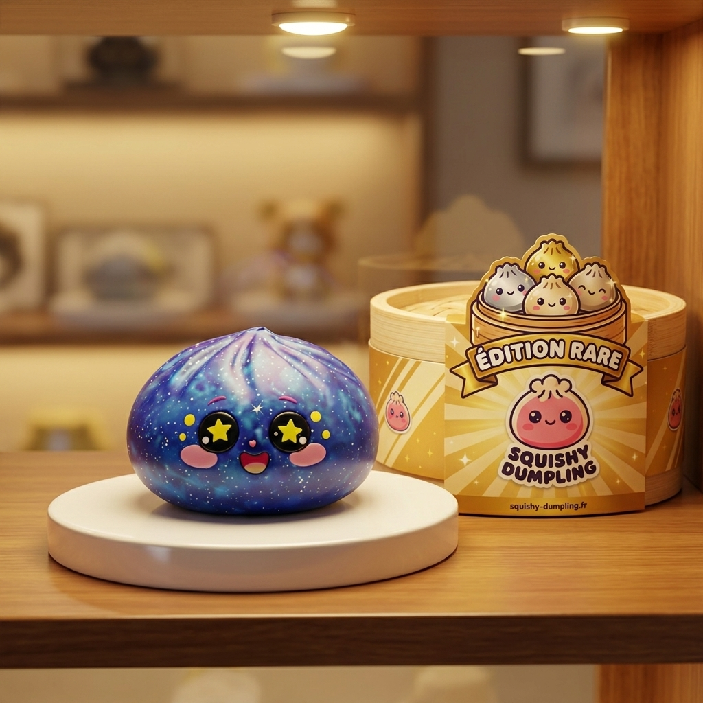 Galaxy Dumpling Squishy Tähtitaivas tunnelmakuvassa työpöydällä