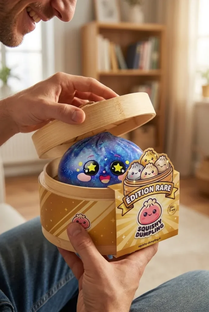 Galaxy Dumpling Squishy Tähtitaivas — unboxing, asiakaskuva