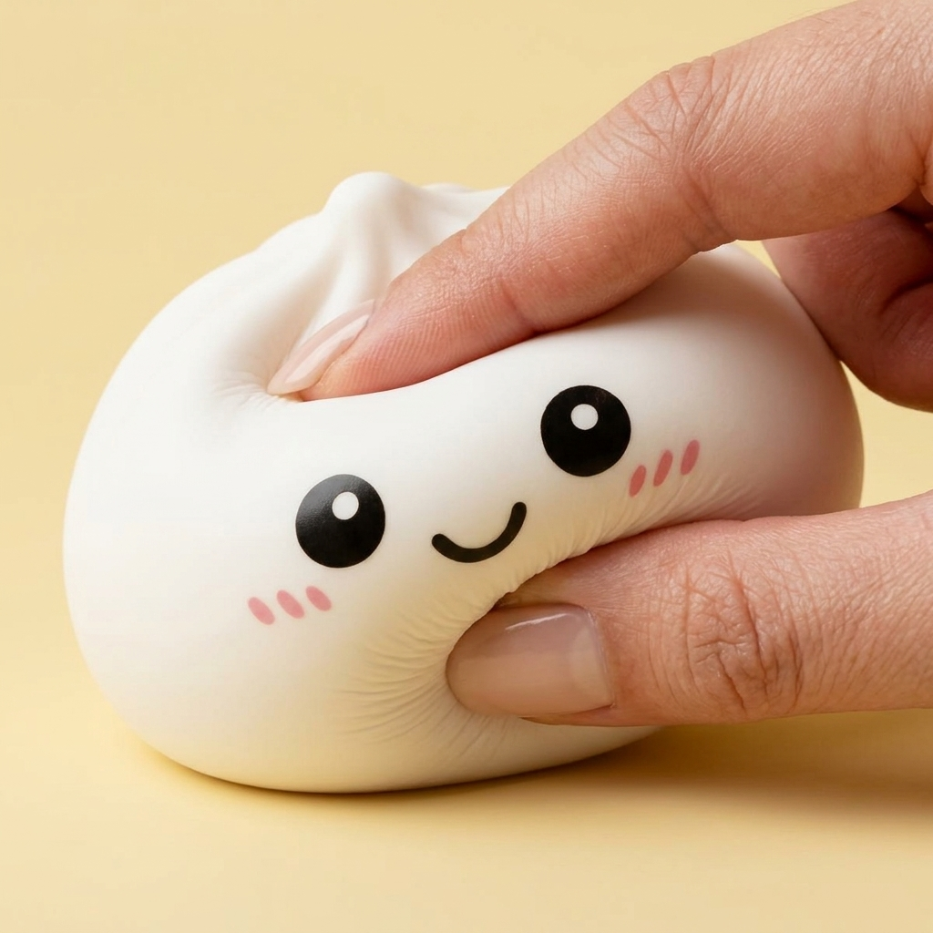 Giant Dumpling Squishy XXL 25 cm — slow-rise-efekti, vaahto palautuu muotoonsa