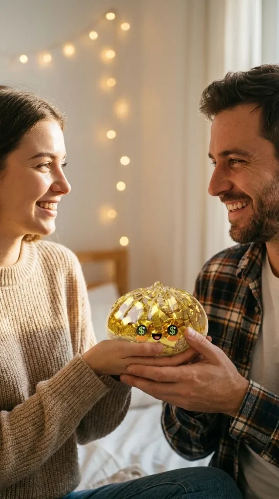 Gold Dumpling Squishy Kultainen Harvinaisuus lahjana — asiakaskuva