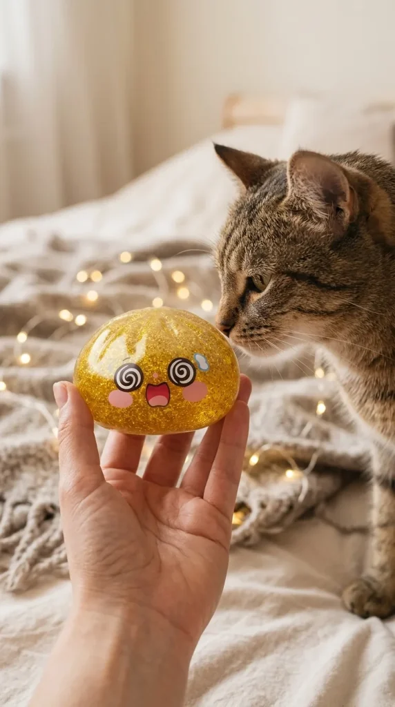 Gold Dumpling Squishy Onnentuoja Kulta ja lemmikki — asiakaskuva