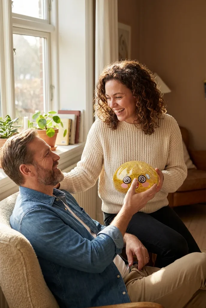 Gold Dumpling Squishy Onnentuoja Kulta lahjana — asiakaskuva