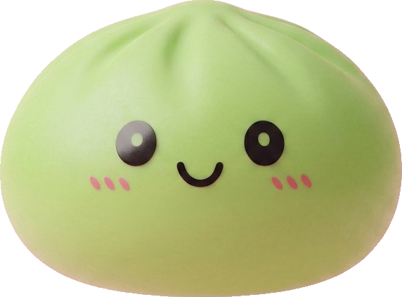 Dumpling Squishy Matcha Vihreä — squishy antistressilelu, slow-rise, kawaii