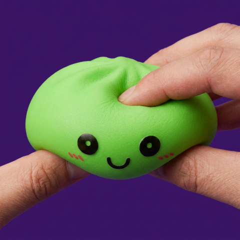 Dumpling Squishy Yövalo Vihreä — slow-rise-efekti, vaahto palautuu muotoonsa