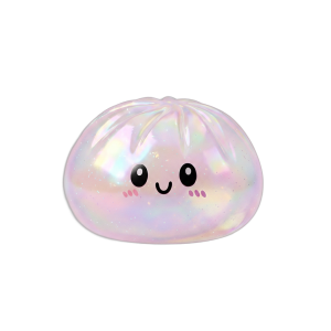 Dumpling Squishy Holografinen Sateenkaarihohde — squishy antistressilelu, slow-rise, kawaii