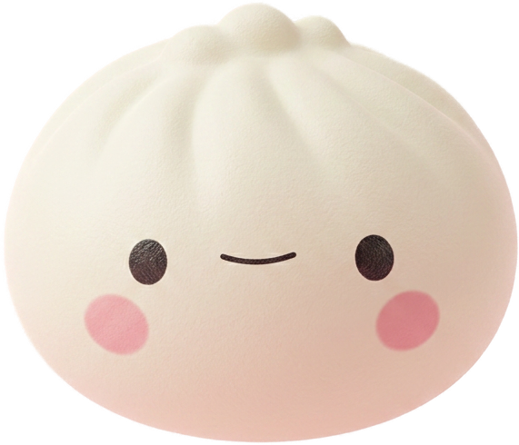 Dumpling Squishy Mystery Box 12 kpl Bambukoreilla puristettuna kädessä