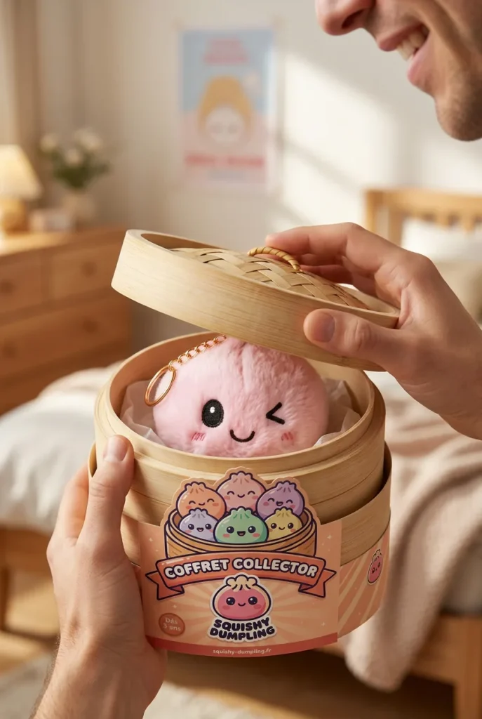 Dumpling Squishy Avaimenperäsetti 6 kpl — unboxing, asiakaskuva