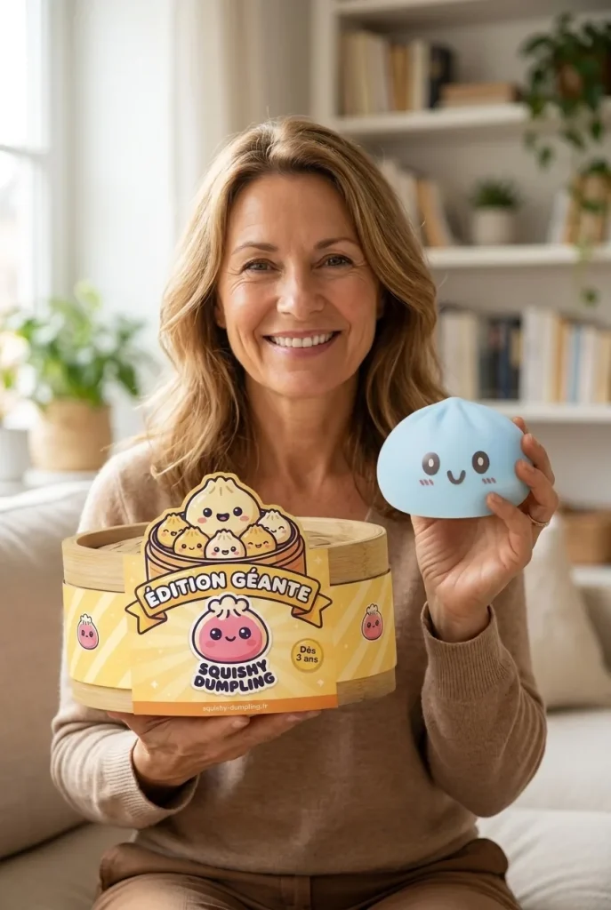 Blue Dumpling Squishy Jumbo ja bambutyylinen höyrykori — asiakaskuva