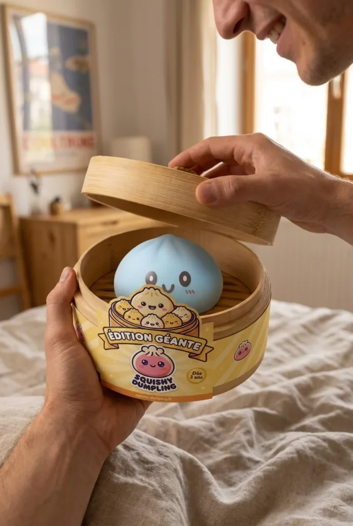 Blue Dumpling Squishy Jumbo — unboxing, asiakaskuva