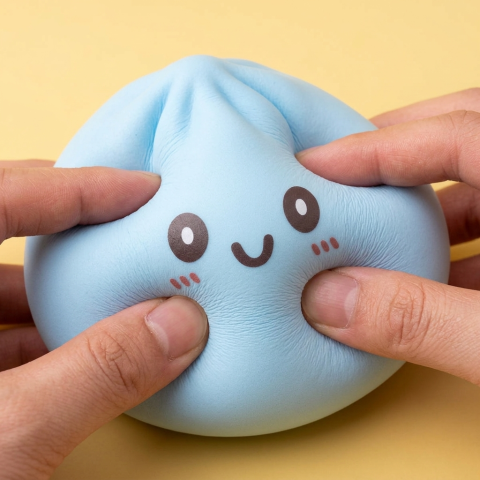 Blue Dumpling Squishy Jumbo — slow-rise-efekti, vaahto palautuu muotoonsa