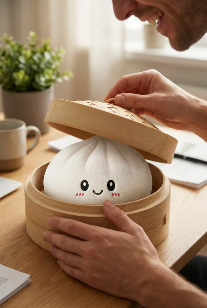 Squishy Dumpling Big – Jättikokoinen Halaustyyny — unboxing, asiakaskuva
