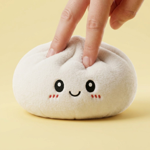 Squishy Dumpling Big – Jättikokoinen Halaustyyny puristettuna kädessä, squishy-materiaali