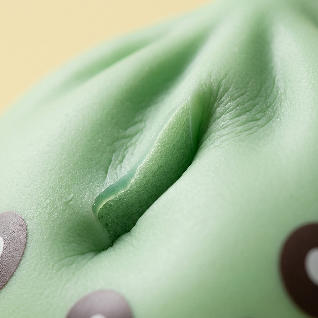 Jumbo Dumpling Squishy Vihreä — makrolähikuva tekstuurista