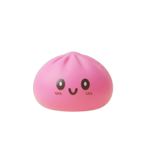 Dumpling Squishy Jätti Pinkki 15 cm — squishy antistressilelu, slow-rise, kawaii