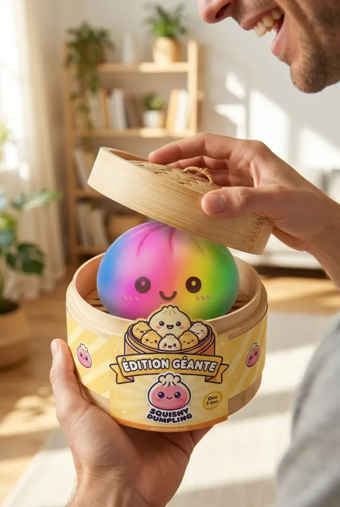 Rainbow Dumpling Squishy XXL — unboxing, asiakaskuva