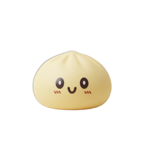 Giant Yellow Dumpling Squishy 15 cm — squishy antistressilelu, slow-rise, kawaii