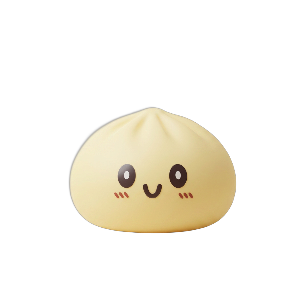 Giant Yellow Dumpling Squishy 15 cm — squishy antistressilelu, slow-rise, kawaii