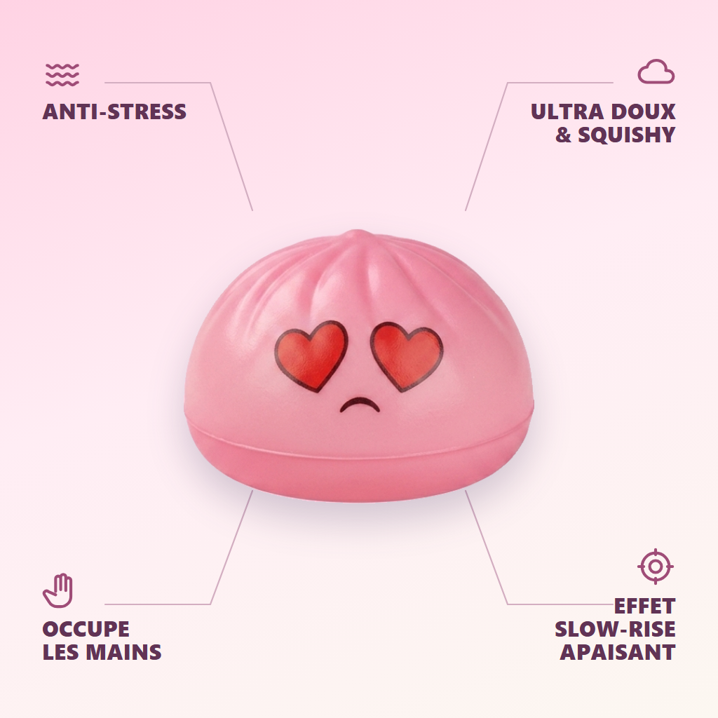 Mini Dumpling Squishy -yllätyspakkaus 3 kpl infografiikka: tärkeimmät edut