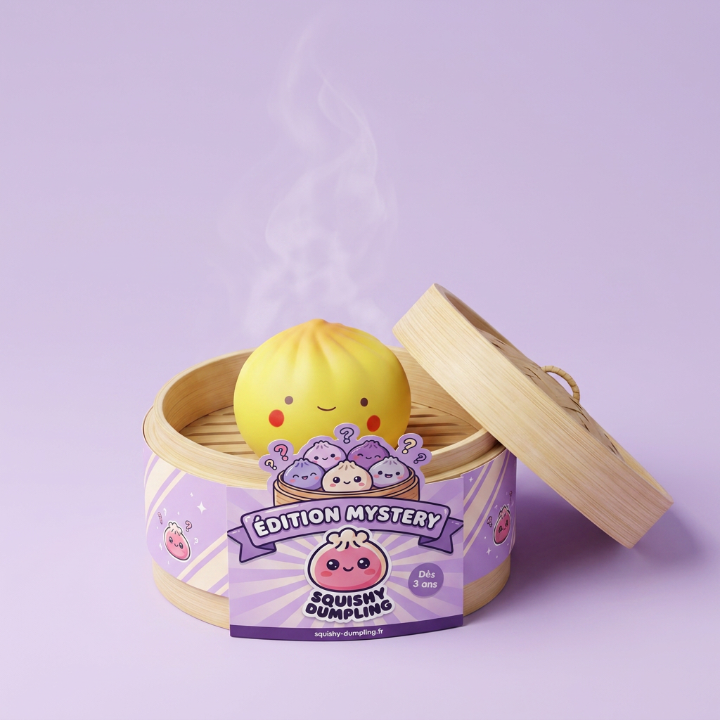 Dumpling Squishy Blind Box Mini 24 kpl -yllätyspakkaus bambutyylisessä höyrytyskorissa