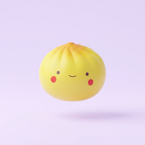 Dumpling Squishy Blind Box Mini 24 kpl -yllätyspakkaus puristettuna kädessä