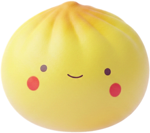 Dumpling Squishy Blind Box Mini 24 kpl -yllätyspakkaus puristettuna kädessä