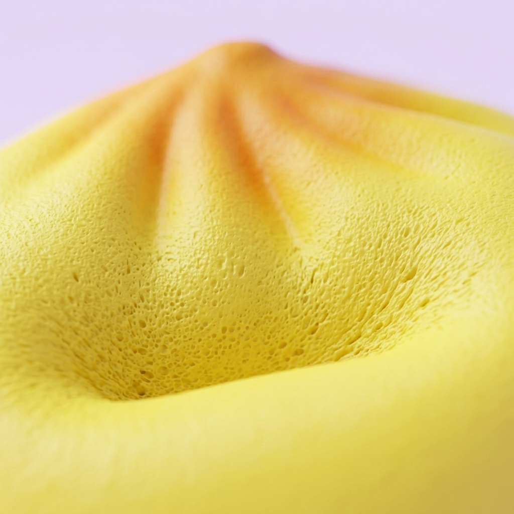 Dumpling Squishy Blind Box Mini 24 kpl -yllätyspakkaus makrokuva vaahdon pinnasta