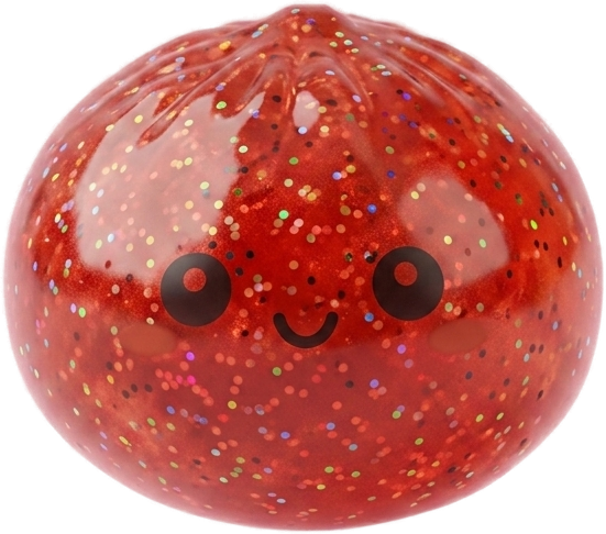 Mini Dumpling Squishy Metallinen Kiilto — squishy antistressilelu, slow-rise, kawaii