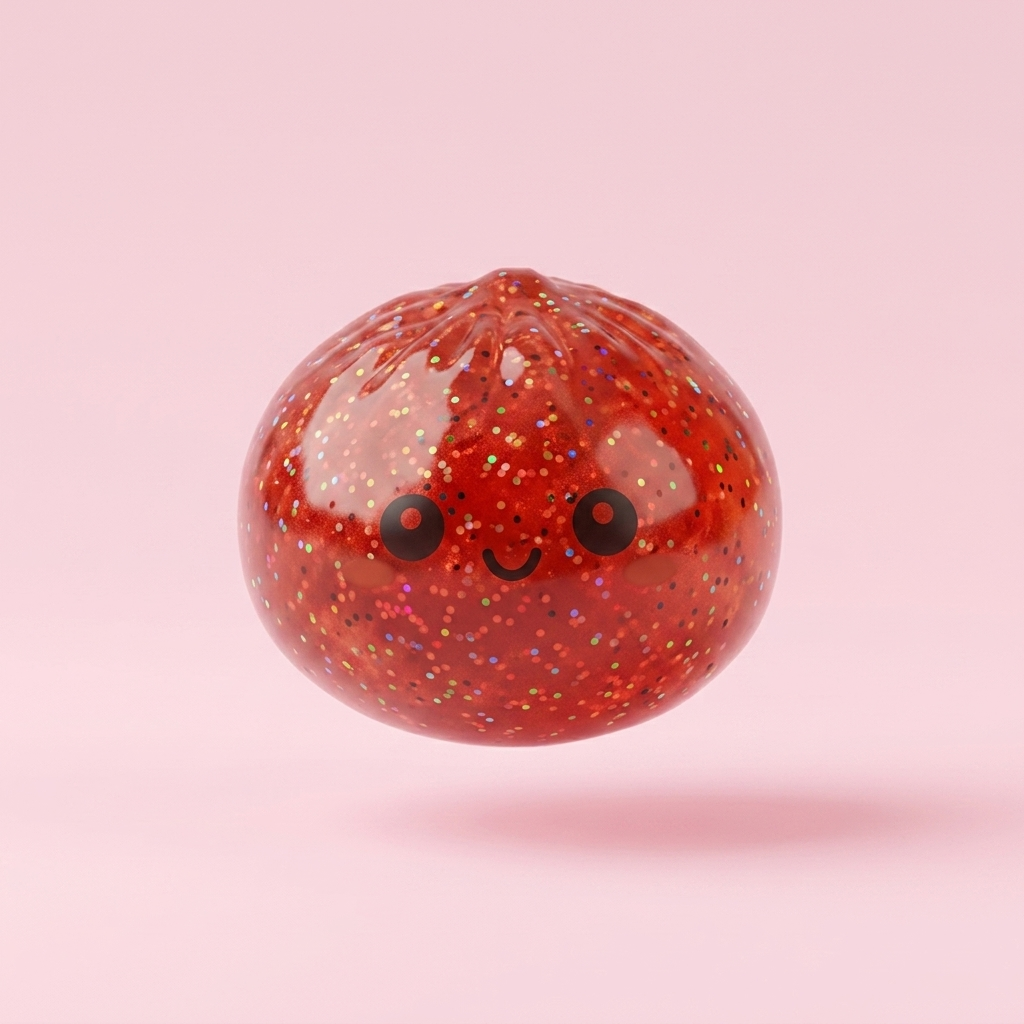 Mini Dumpling Squishy Metallinen Kiilto — mystery boxin harvinainen squishy