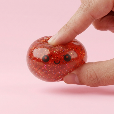 Mini Dumpling Squishy Metallinen Kiilto puristettuna kädessä, squishy-materiaali