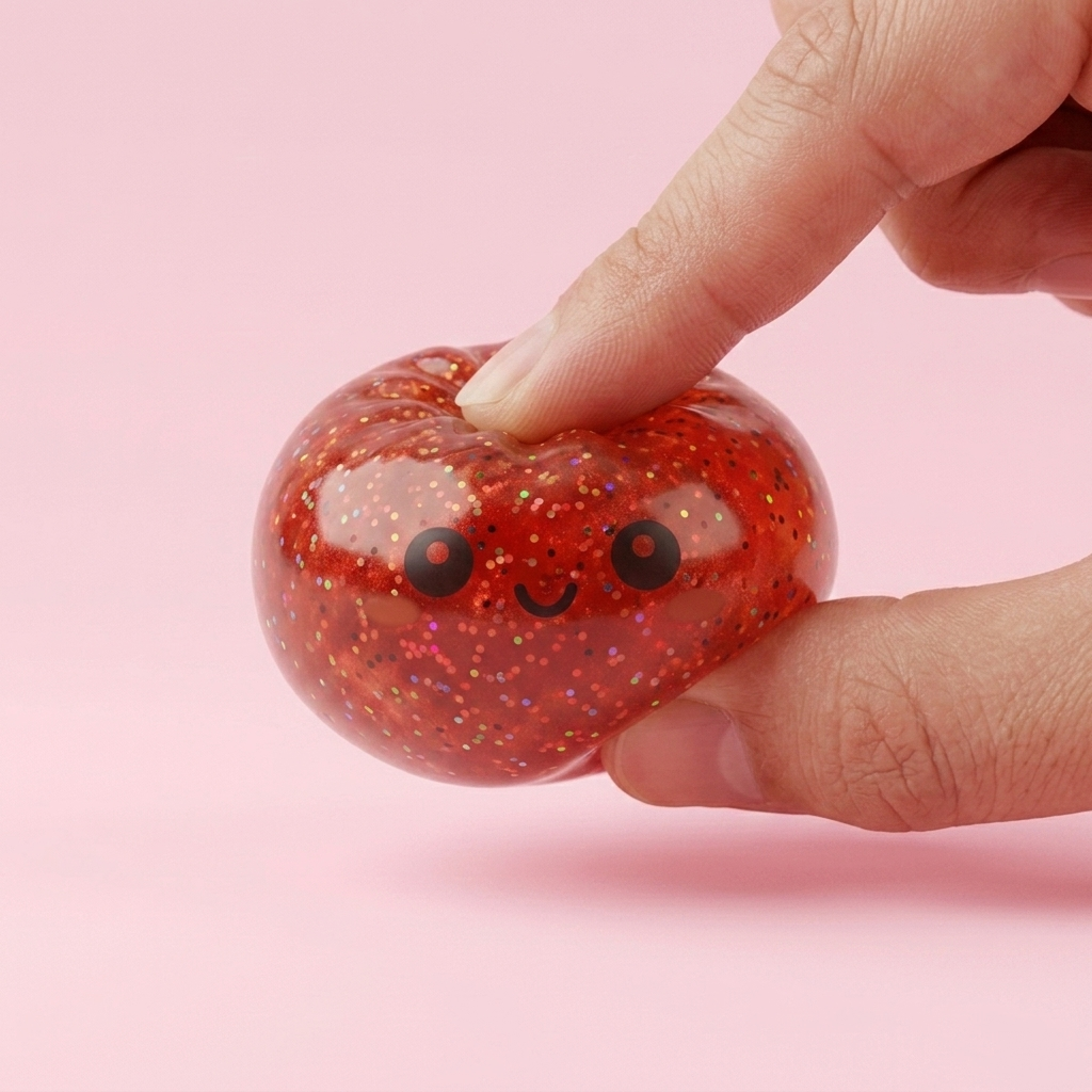 Mini Dumpling Squishy Metallinen Kiilto puristettuna kädessä, squishy-materiaali