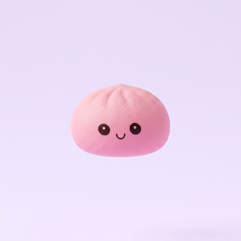 Mini Dumplings Squishy Mystery -yllätyspakkaus puristettuna kädessä