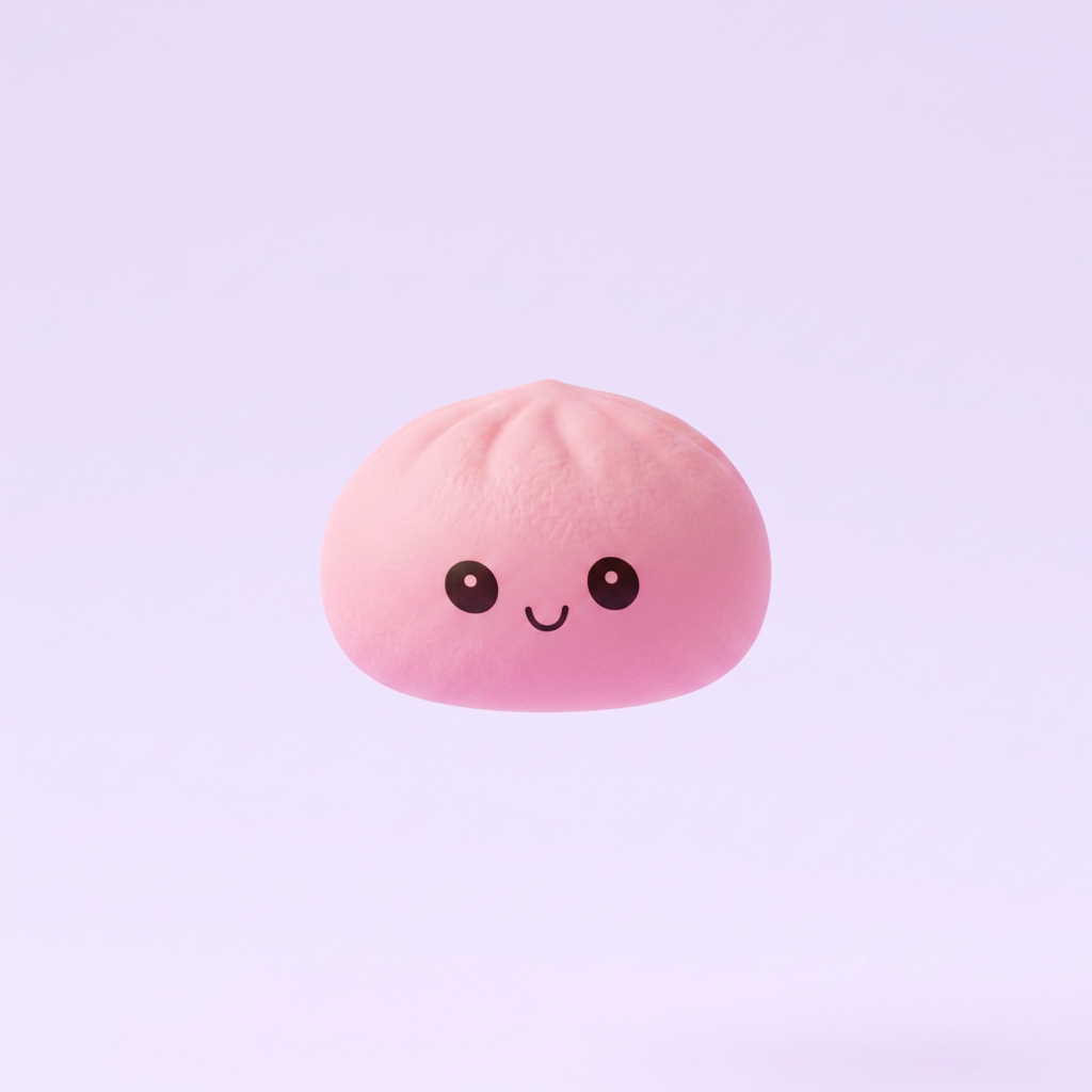 Mini Dumplings Squishy Mystery -yllätyspakkaus puristettuna kädessä