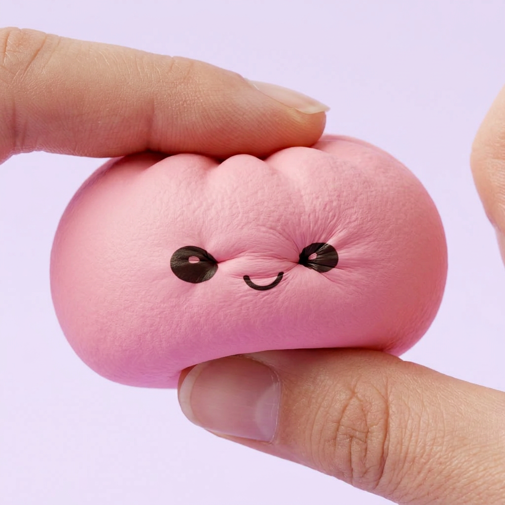 Mini Dumplings Squishy Mystery -yllätyspakkaus slow rise -efekti toiminnassa