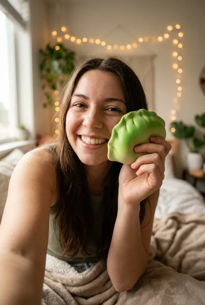 Mini Dumpling Squishy Sokeri, 7 kpl Bambukorissa arjen keskellä