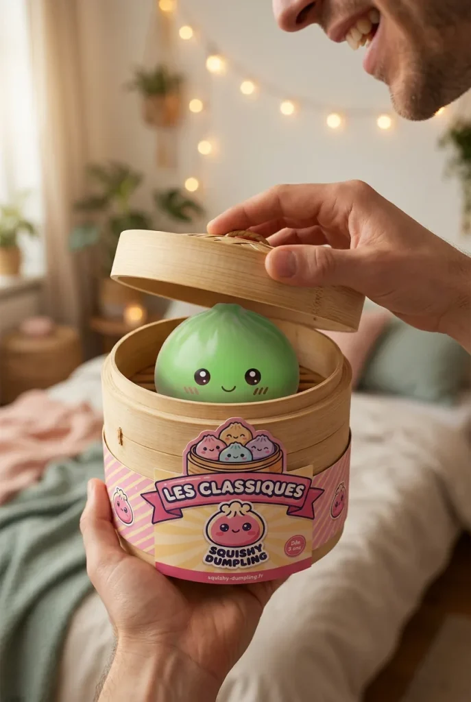 Mini Dumpling Squishy Sokeri, 7 kpl Bambukorissa avauksen hetkellä
