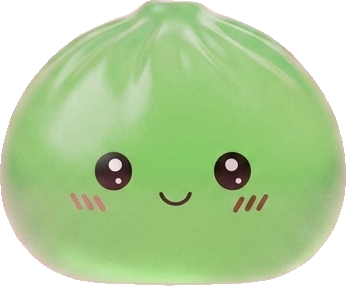 Mini Dumpling Squishy Sokeri, 7 kpl Bambukorissa puristettuna kädessä